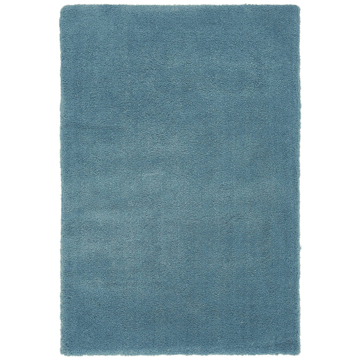 Tappeto Lulu Soft Touch tinta unita blu 120x170