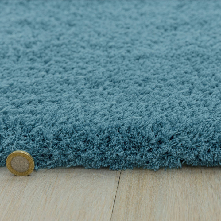 Rug Lulu Soft Touch plain blue 120x170 cm
