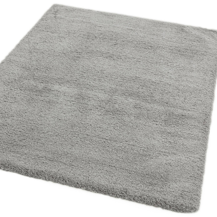 Rug Lulu Soft Touch plain light grey 160x230 cm