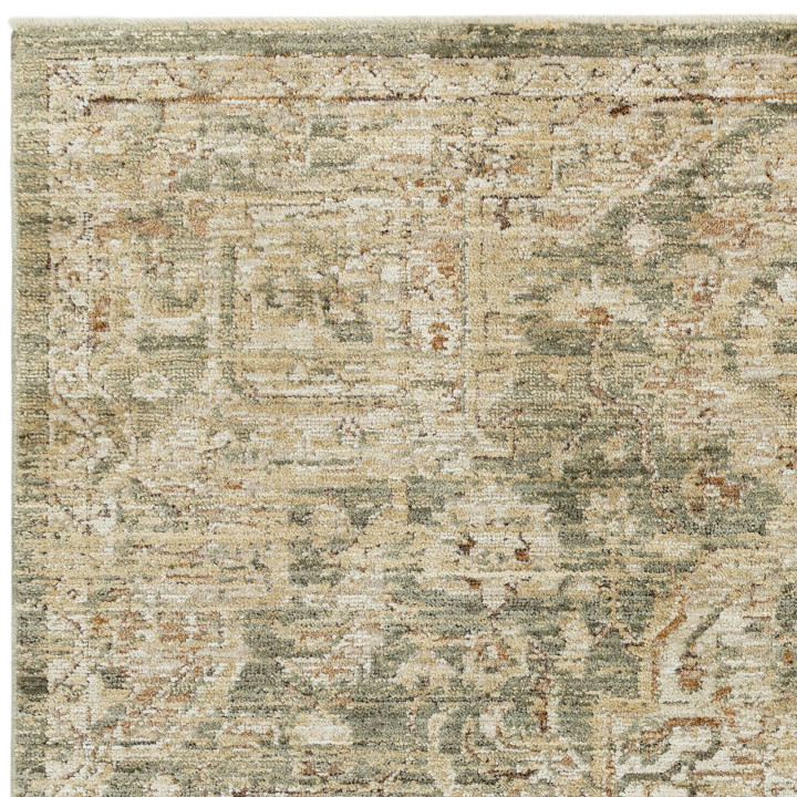 Rug Heriz non-floral medallion beige grey taupe