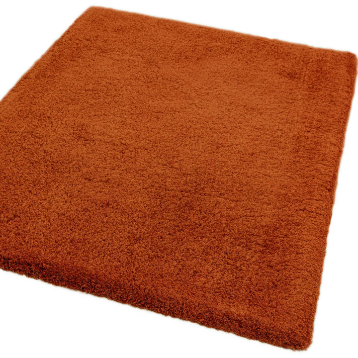 Rug Lulu Soft Touch plain copper orange 80x150 c