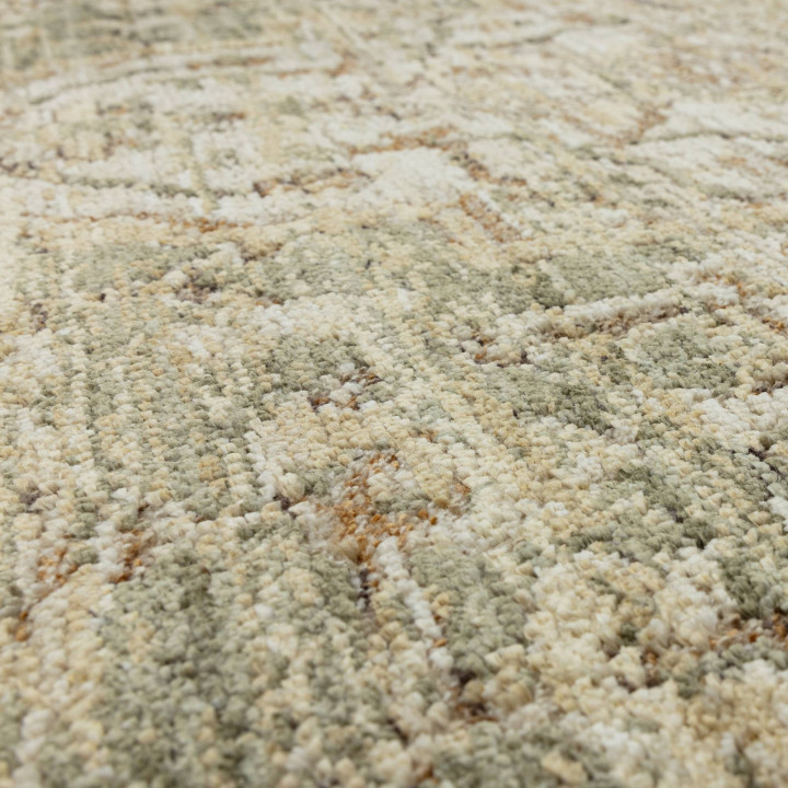 Tappeto Heriz medaglione beige e grigio 160x240