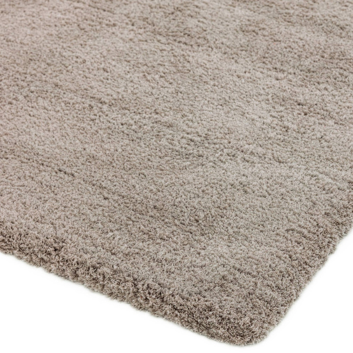 Rug Lulu Soft Touch plain beige light taupe 160x
