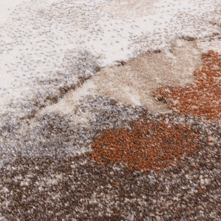 Tappeto Mirage astratto rame e beige 120x170 cm