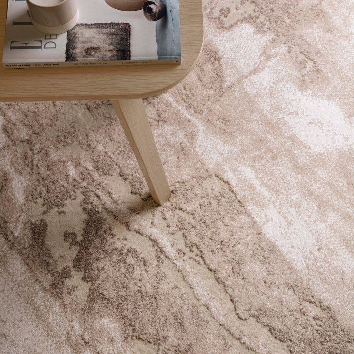 Rug Mirage abstract beige ivory light brown 120x