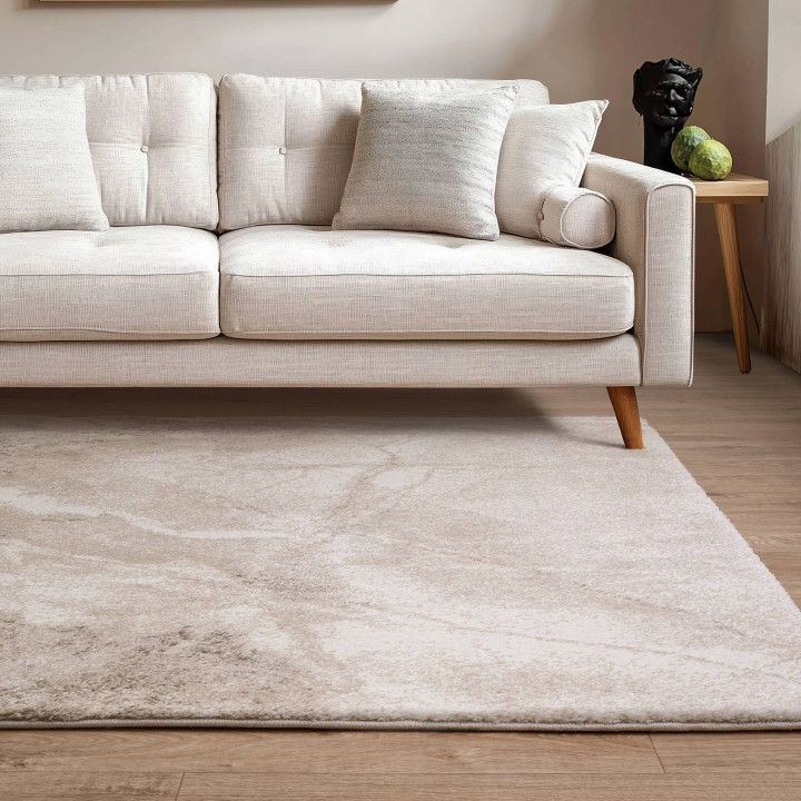 Rug Mirage abstract beige taupe ecru 200x290 cm