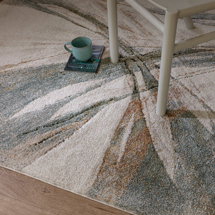 Tappeto Mirage astratto beige e grigio 80x150 cm