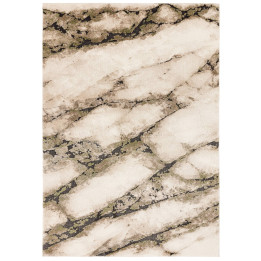Tappeto Mirage astratto verde oliva e beige 120x