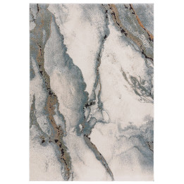 Rug Mirage abstract blue beige grey ochre 80x150