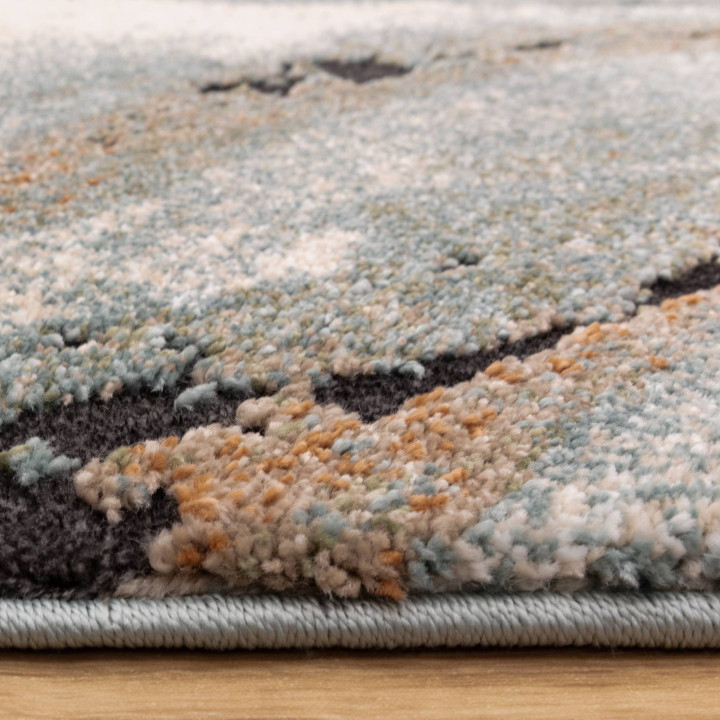 Rug Mirage abstract blue beige brown grey 160x23