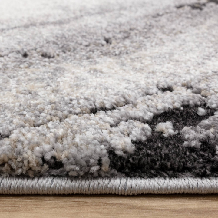 Rug Mirage abstract grey light grey dark grey be
