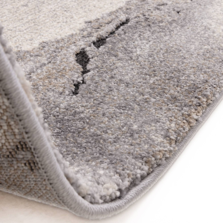 Tappeto Mirage astratto grigio e beige 200x290 c
