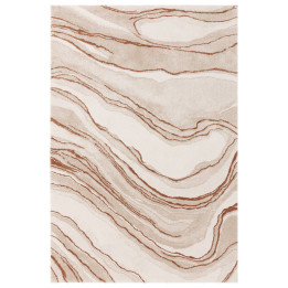 Rug Mirage abstract beige white copper 120x170 c