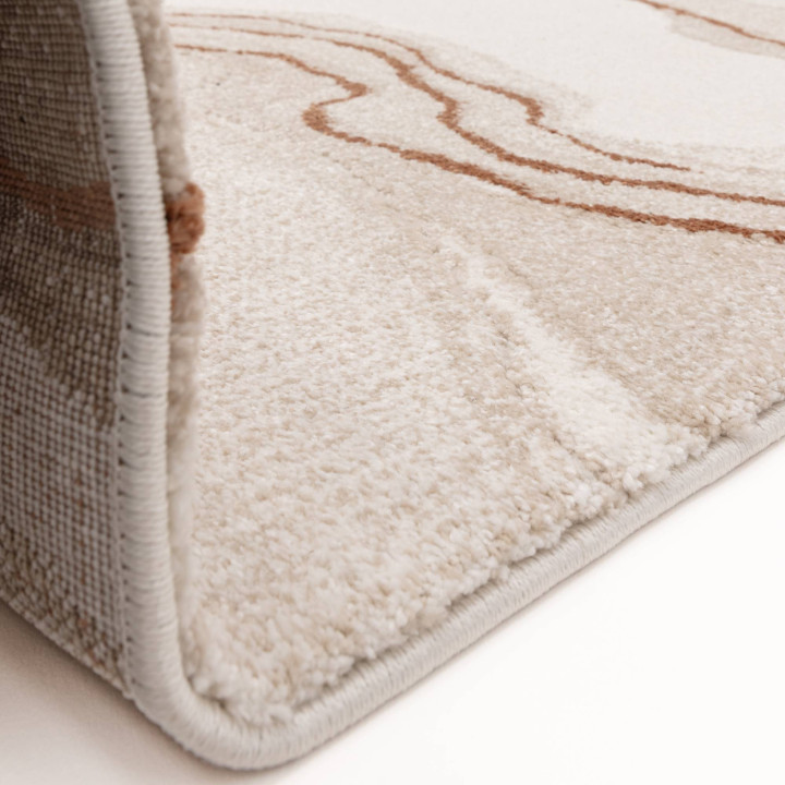 Tappeto Mirage astratto beige e bianco 120x170 c