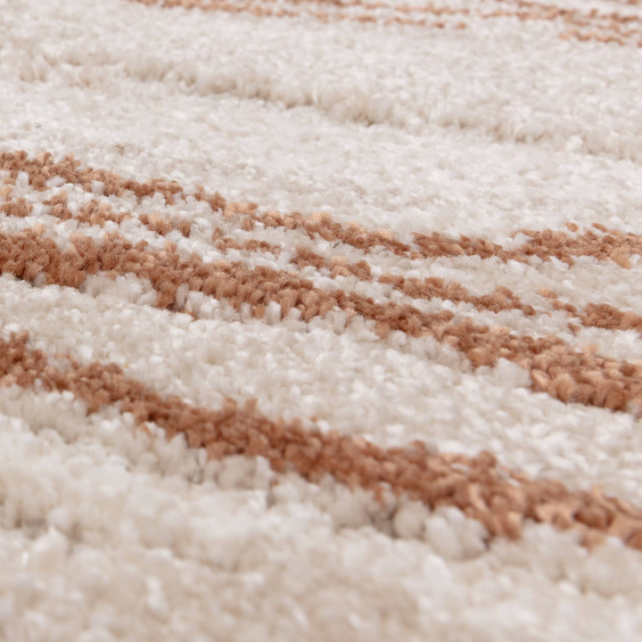 Rug Mirage abstract beige ivory rust orange 160x