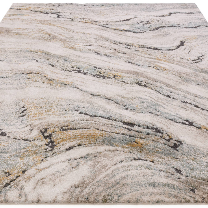 Tappeto Mirage astratto blu e grigio 80x150 cm