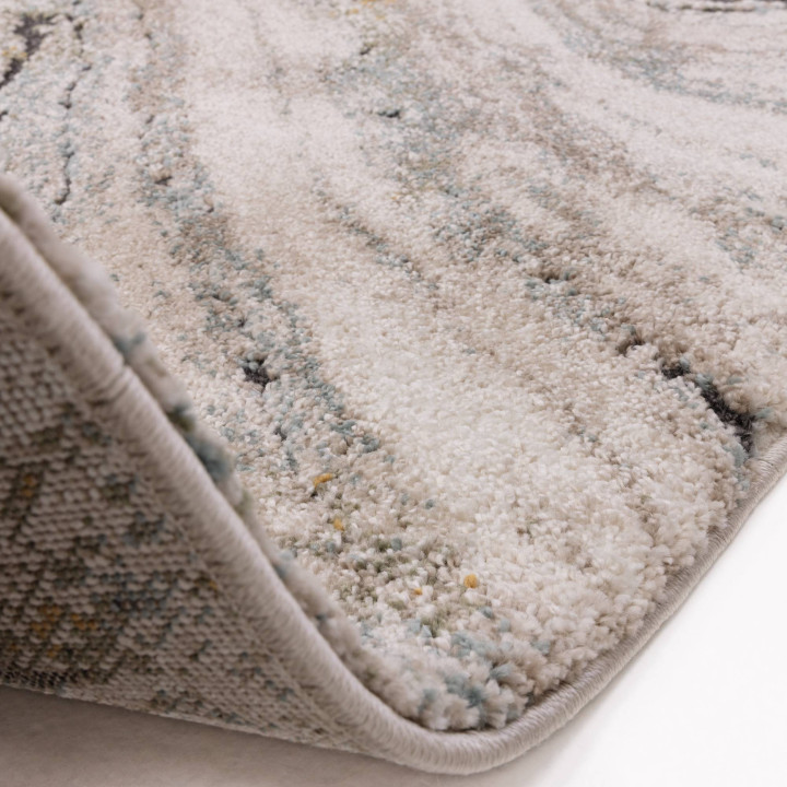 Rug Mirage abstract blue grey beige ochre 80x150
