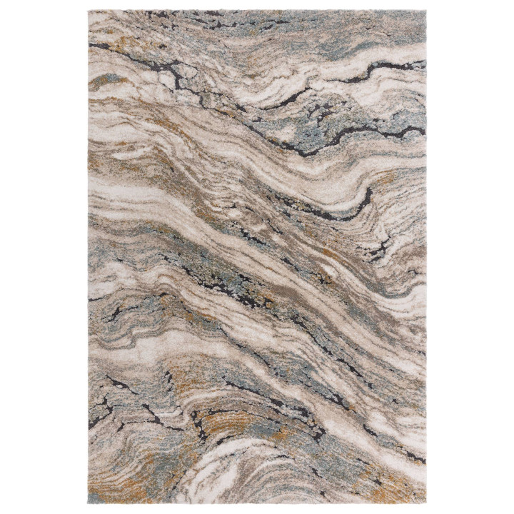 Tappeto Mirage astratto beige e grigio chiaro 16