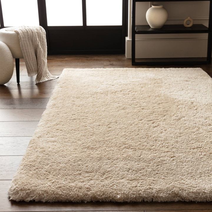 Rug Opulence plain beige ivory 120x170 cm