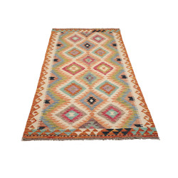 Kilim 101x202 Cm Kilim, Afghanistan, Lana Cardata A Mano