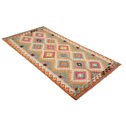 Kilim 101x202 Cm Kilim, Afghanistan, Lana Cardata A Mano