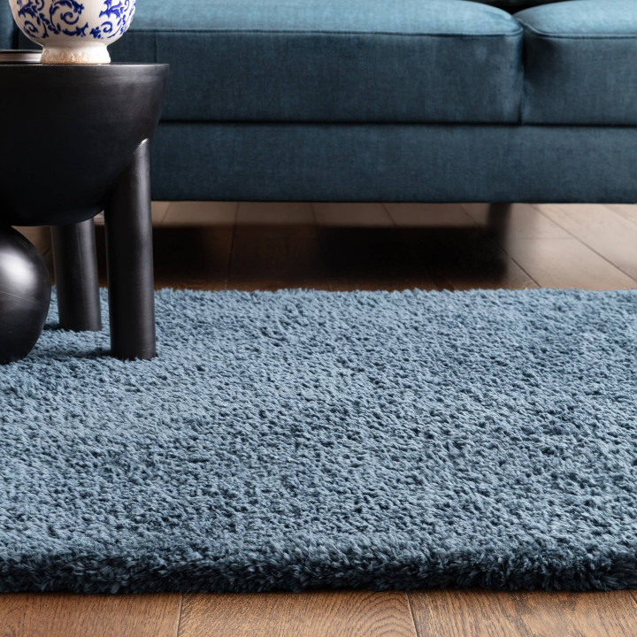 Rug Opulence plain dark blue 80x150 cm