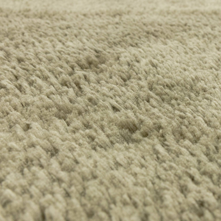 Rug Opulence plain olive green sage green 80x150