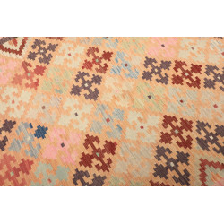 Kilim 200x297 Cm Kilim Afgano, Lana Cardata A Mano, Ordito