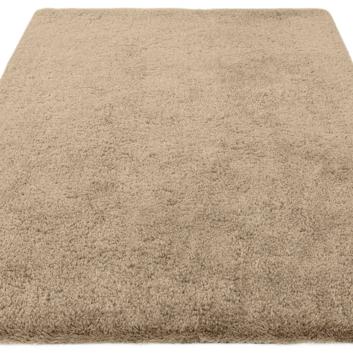 Rug Opulence plain taupe brown 120x170 cm