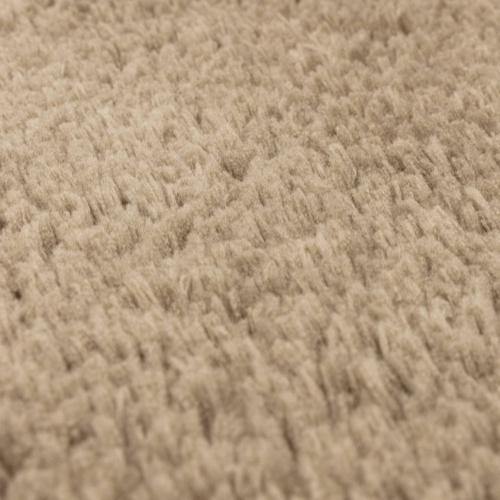 Rug Opulence plain taupe brown 160x230 cm