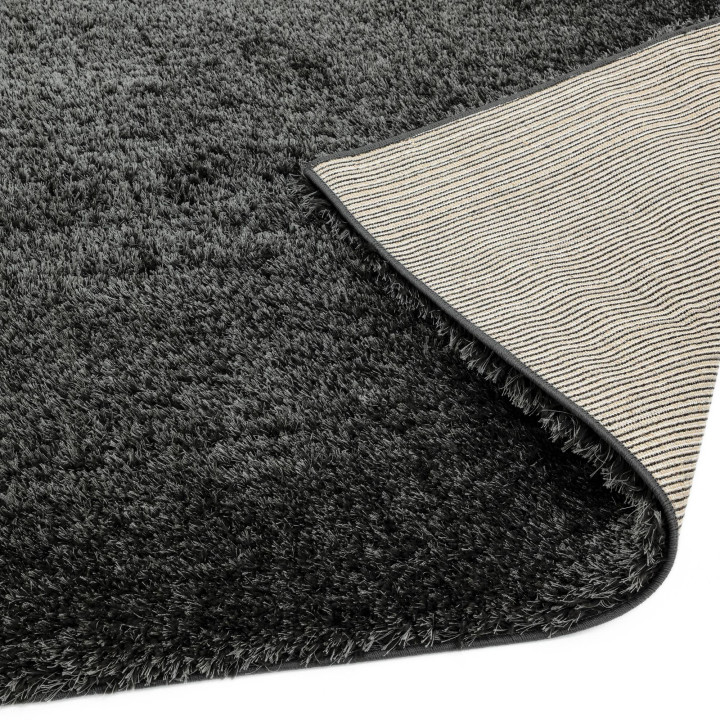 Rug Payton plain light grey dark grey silver 80x