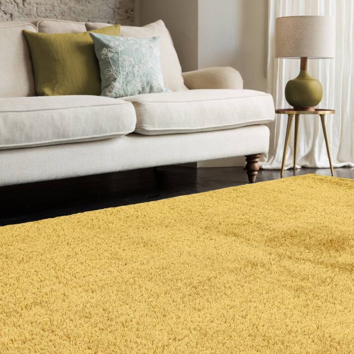 Rug Payton plain golden yellow 80x150 cm
