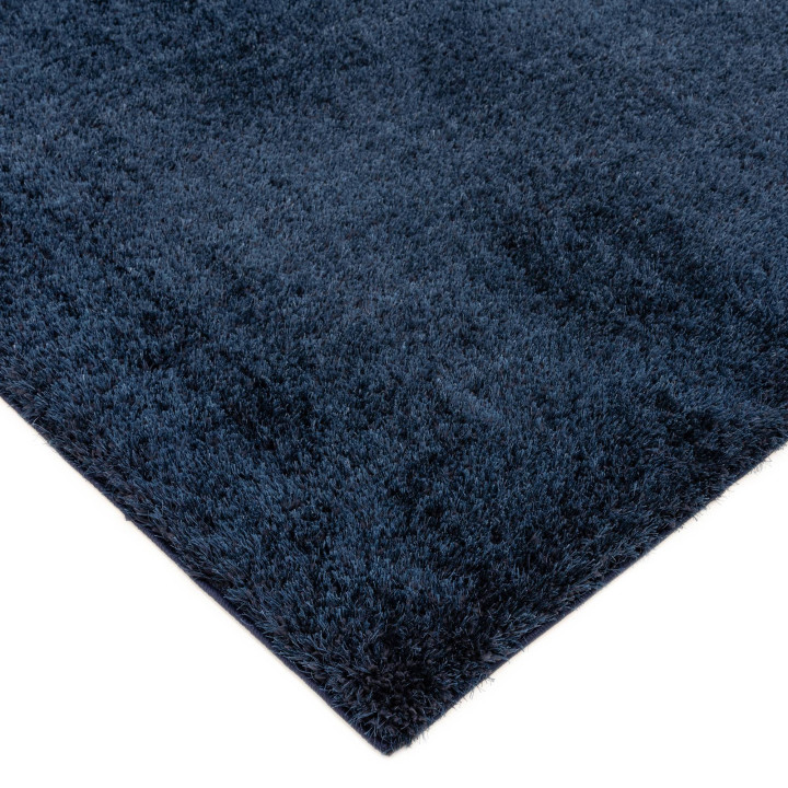 Tappeto Payton tinta unita blu 80x150 cm