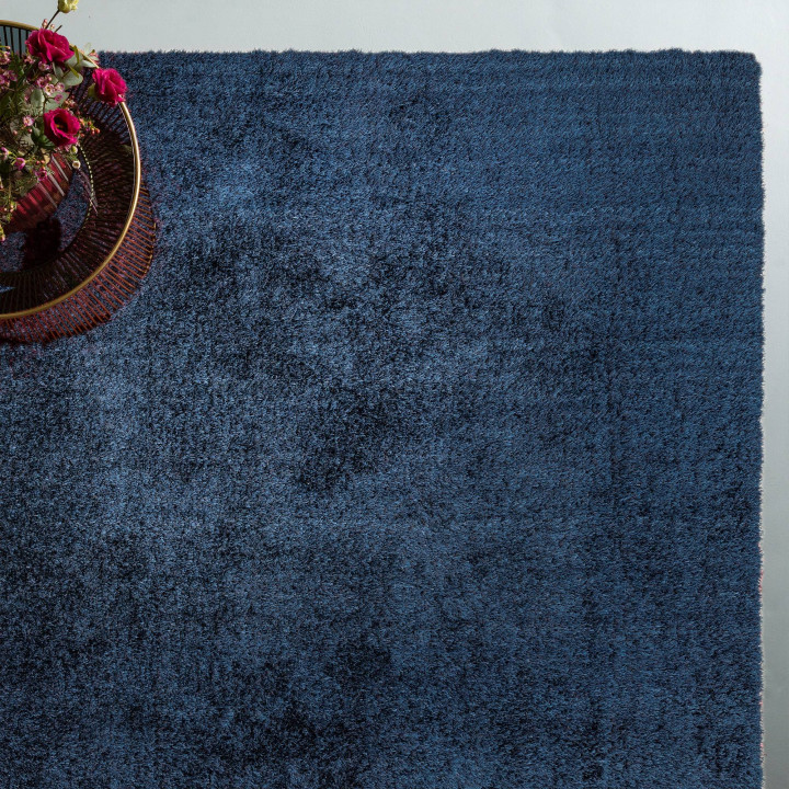 Rug Payton plain blue 80x150 cm