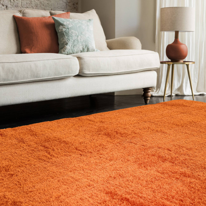 Rug Payton plain orange 120x170 cm