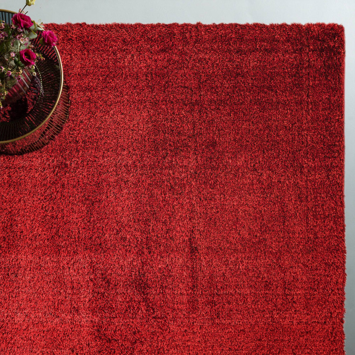 Tappeto Payton tinta unita rosso 80x150 cm