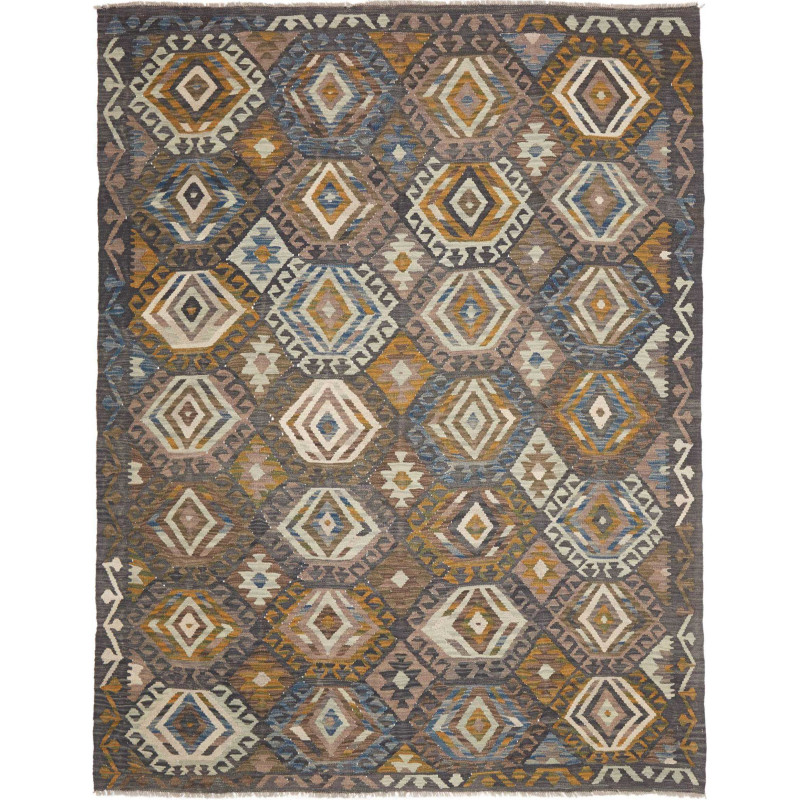 Hand Made Rug Kilim Afghanistan 190x245 Brown O
