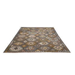 Hand Made Rug Kilim Afghanistan 190x245 Brown O