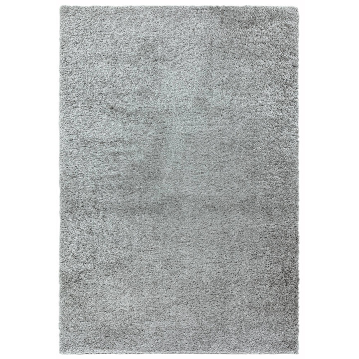 Tappeto Payton tinta unita grigio argento 200x29