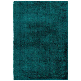 Rug Payton plain dark green teal 80x150 cm