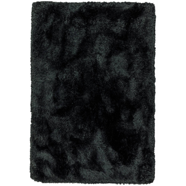 Rug Plush plain black 120x170 cm