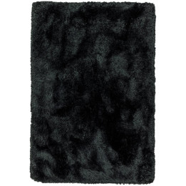 Tappeto Plush tinta unita nero 160x230 cm