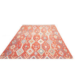 Tappeto Kilim Afghanistan 204x305 Rosso Terraco