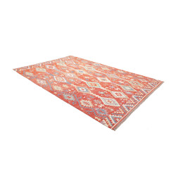 Tappeto Kilim Afghanistan 204x305 Rosso Terraco