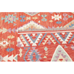 Tappeto Kilim Afghanistan 204x305 Rosso Terraco