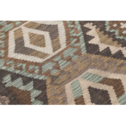 Tappeto Kilim Afghanistan 82x288 Grigio Antraci
