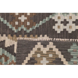 Tappeto Kilim Afghanistan 82x288 Grigio Antraci
