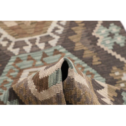 Tappeto Kilim Afghanistan 82x288 Grigio Antraci
