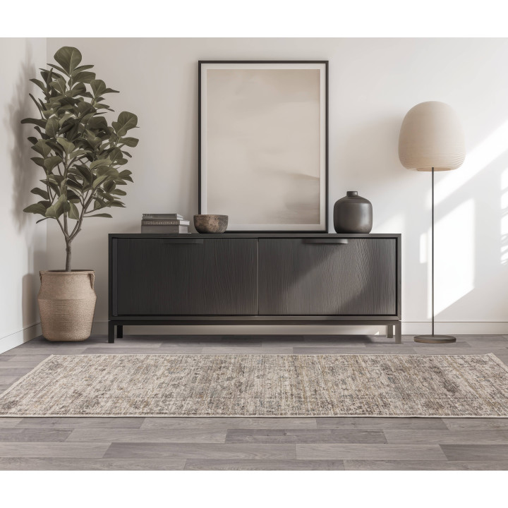 Tappeto Jasper floreale beige e grigio 160x240 c