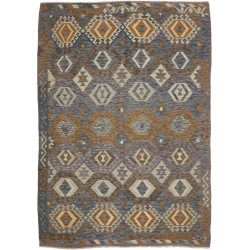 Hand Made Rug Kilim Afghanistan 179x252 Grey Bl